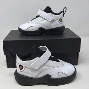 Air Jordan Max Aura 6 TD 6C White Gold Black Toddler Sneakers New